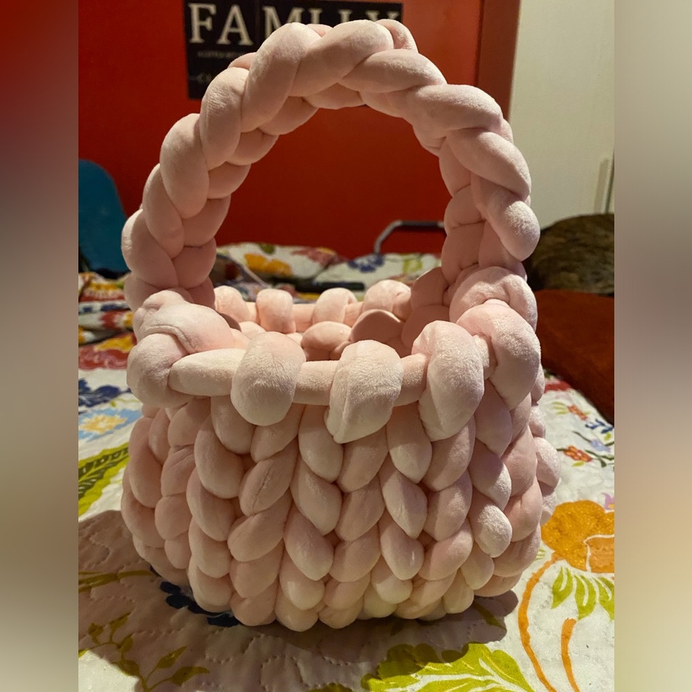 Hand knit crochet bags